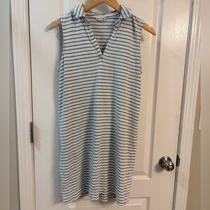 Jane and Delancey Blue and White Striped Dress